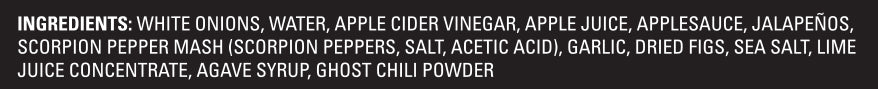 Black Label Special Reserve - Fire-Roasted Jalapeño, T. Scorpion mash, Ghost Pepper, with Figs & Apples - 5 Oz
