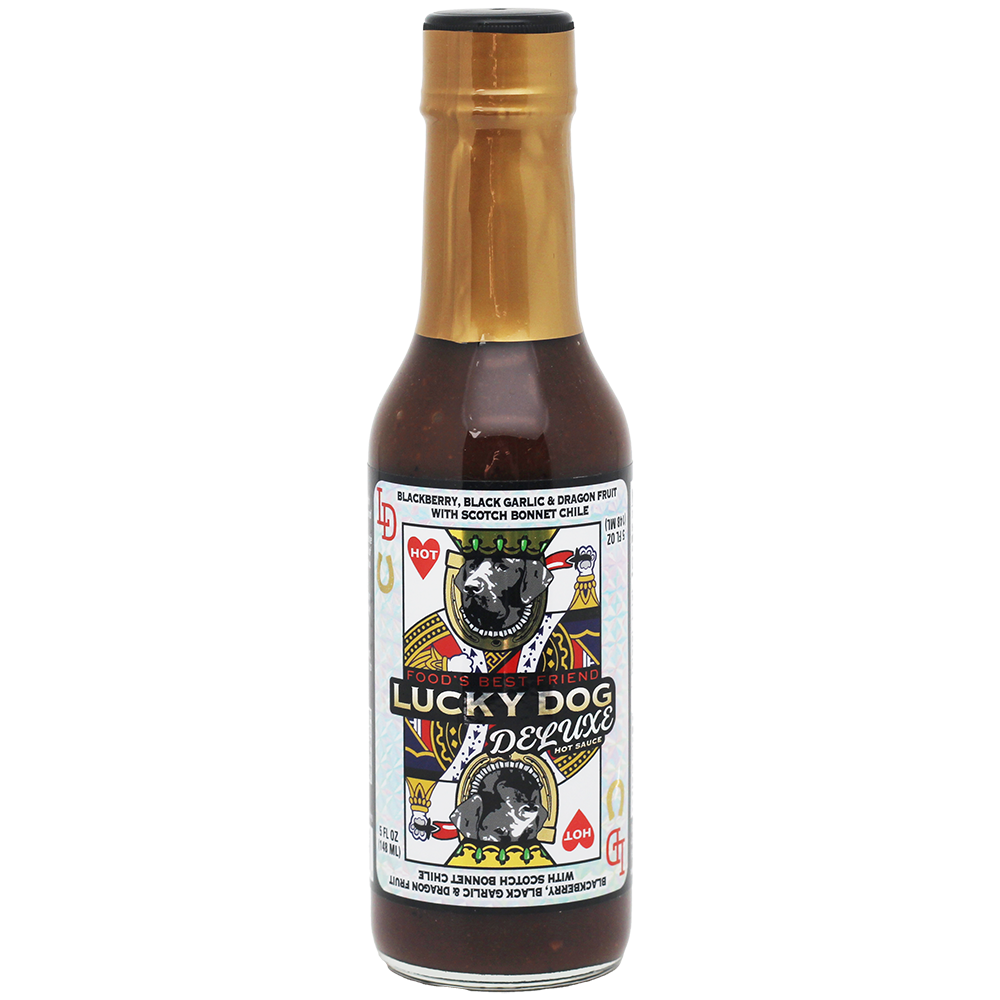 DELUXE - Blackberry Black Garlic & Dragon Fruit w/Red Scotch Bonnet Chile - Hot, 5 Oz